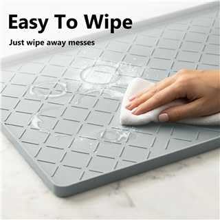 MateeyLife Silicone Waterproof Mat for Dog & Cat Food Mat 19"X12" - Image 7