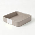 SANZIE Leather Tray Desktop Storage, Trinket Catchall Tray (Grey) by SANZIE