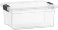 Superio Clear Storage Box with Lid, 36 Quart Plastic Container Bins for Organizing, Stackable Crates, BPA Free, Non Toxic, Odor Free, Organizers for Home, Office, School, and Dorm by Superio