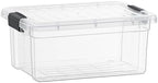 Superio Clear Storage Box with Lid, 36 Quart Plastic Container Bins for Organizing, Stackable Crates, BPA Free, Non Toxic, Odor Free, Organizers for Home, Office, School, and Dorm by Superio