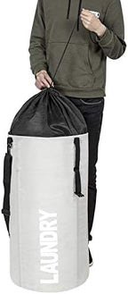 Chrislley 106L Collapsible Laundry Basket, Laundry Backpack, Laundry Bag - Image 5