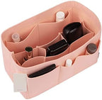 ZTUJO Purse Organizer Insert, Felt Bag Organizer For Handbag Purse Organizer,13 Colors, 6 Size (Large, Brush Pink) - Image 6