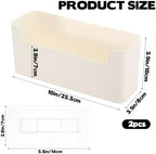 Rainmae 2 Pack Kitchen Cabinet Door Organizer, Lid Organizer Inside Cabinet Wall Mounted Plastic Storage Box Under Sink Door Organizer Lunchbox Lid Container for Kitchen Bathroom Organization - Image 2