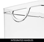 iDesign Stackable Clear Plastic Extra Long Storage Bin, 2-Pack - Image 4