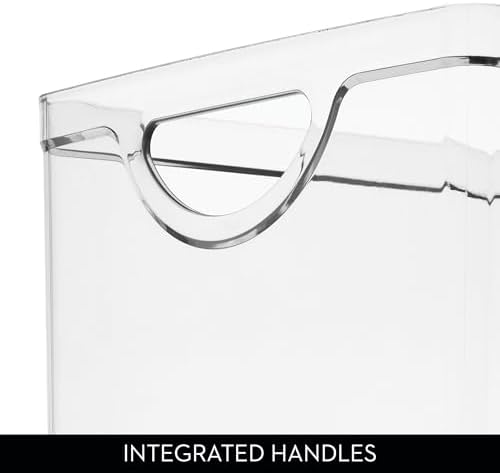 iDesign Stackable Clear Plastic Extra Long Storage Bin, 4-Pack - Image 5