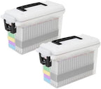 Sheffield Ammo Box Made in USA, Stackable Lockable Ammo Storage Box, Frost by Sheffield