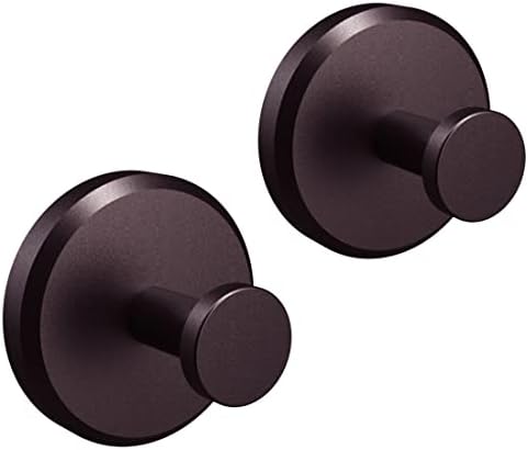 HOME SO Suction Cup Hooks for Shower & Bathroom Towel Holder 2-Pack Bronze by HOMESO