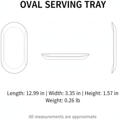 Oval Serving Tray, Stainless Steel Catchall for Keys Jewelry Snacks, Decorative Organizer for Vanity Entryway (1 PC) - Image 7