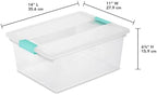 Sterilite Clip Box, Stackable Clear Plastic Bins- Deep, 8-Pack - Image 3