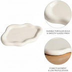 Home Organizers & Minimalists: Ceramic Cloud Catchall Tray for Keys, Jewelry, and Coins – Decorative Entryway or Dresser Dish, Approx. 7.1-7.4 in Diameter (1 Piece) - Image 6