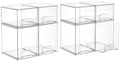 Vtopmart Clear Stackable Storage Drawers Set of 8, Plastic Organizer Bins by Vtopmart