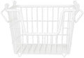DII Metal Wire Utility Storage Bin, Medium, 11x11x8", White by DII