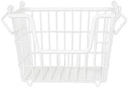 DII Metal Wire Utility Storage Bin, Medium, 11x11x8", White by DII