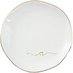 InnoBeta Jewelry Tray, Initial Ring Dish, Ceramic Trinket Dish, Letter A by InnoBeta