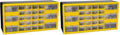 Akro-Mils 26-Drawer Plastic Drawer Storage Cabinet for Garage Organization, Bead Organizer, Building Bricks Storage, Teacher Toolbox, Makeup Organizer, 20-Inch W x 6-Inch D x 10-Inch H, 10126 Yellow by Akro-Mils