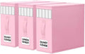 WOWBOX Sheet Organizers and Storage,Closet Bed Sheet Organizer Under Bed Storage and Organization with Label Cards & Clear Window for Bedding Sheets,Duvet Covers,Blankets (3 Pack，Pink) by WOWBOX