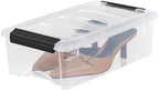 IRIS USA 10-Pack 6 Quart Storage Bins with Lids, Clear - Image 4