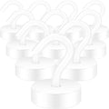 Neosmuk Magnetic Hooks Steel Tube Design for Cruise,40lb+ White,10 Pack by Neosmuk