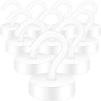 Neosmuk Magnetic Hooks Steel Tube Design for Cruise,40lb+ White,10 Pack by Neosmuk