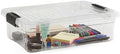 Superio 2.3 Quart Clear Plastic Storage Containers with Lids, Stackable Organizer Bins, BPA-Free Storage Boxes for Home, Office, Dorm & Classroom, 1 Pack by Superio