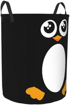 Penguin Laundry Basket Storage Bin Foldable Laundry Hamper Clothes Storage Bucket Organizer 19.6x15.7 Inch For Laundry Room/Bedroom/Bathroom - Image 2