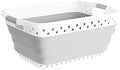 Lavish Home Collapsible Plastic Laundry Basket, Gray, 24.25”x17.5”x10.5” by LavishHomeCollection