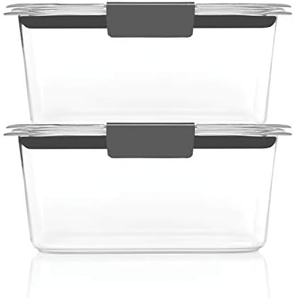 Rubbermaid Brilliance BPA-Free Food Storage Containers, Medium Deep, 4.7 Cup, Airtight & Leak-Proof, Microwave & Dishwasher Safe, 4 Count (Pack of 2) - Image 2