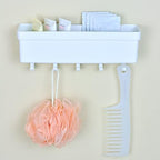 Youngever Plastic Key Holder for Wall, Entryway Mail Holder with 5 Key Hooks, Wall Storage Organizer - Image 4