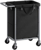 SONGMICS Laundry Basket with Wheels, 1-Section, 23.8 Gallons (90 L) by Unknown