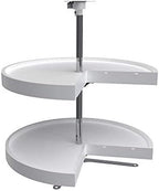 Rev-A-Shelf 2 Tier Pie-Cut Plastic Lazy Susan for Corner Base Cabinets, 24" - Image 4