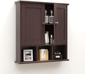 TaoHFE Brown Medicine Cabinets,Bathroom Wall Cabinet with 2 Door by TAOHFE