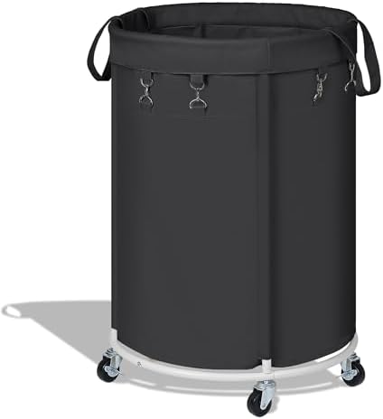 150L Large Capacity Rolling Laundry Basket Hamper with Wheels, Clothes hamper and Removable Bag for Home, Laundry Room, Bedroom, Bathroom, Apartment, Dorm by Nyamofly