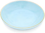 HANKOR 4.75" Ceramic Jewelry Tray, Small Ring Dish Holder Trinket Tray, Catch All Trays for Ring Earring Necklace Key, Christmas Gifts for Women Girls (Light Blue) by HANKOR