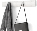 Umbra Flip Coat Rack, Wall Mounted 5-Hook Space Saving, White by Umbra