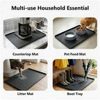 MateeyLife Silicone Waterproof Mat for Dog & Cat Food Mat 19"X12" - Image 5