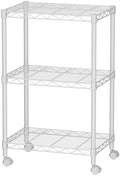 SINGAYE 3 Small Wire Shelves Kitchen Pantry Close Home Organizers and Storage Bathroom Shelf Laundry Room Organization Adjustable Book Metal Garage Shelving Unit by SINGAYE