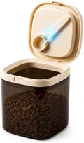 Airtight Food Storage Container with Magnetic Scoop & Built-in Leveler, 1200ML Coffee Storage Container with Date Tracker, BPA Free UV Blocking Food Container for Coffee Beans, Ground Coffee, Tea by ANKOU