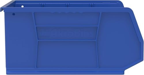 Akro-Mils 30250 AkroBins Plastic Storage Bins, 15"x16"x7", Blue, 6-Pack - Image 4