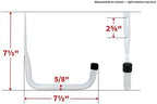 Shepherd Hardware 8096E Heavy Duty Steel Garage Storage Utility Hooks, 3 Sizes, 6 Pack, White - Image 4