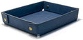 PU Leather Organization Trays for Home Nightstand Office Desk Storage, Lightweight Foldable Catchall Tray for Men Father by LLmoway