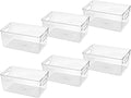 Clear Plastic Storage Bins, Pantry Organizers and Storage Containers Fridge Organizer Bins for Organizing Kitchen Cabinet Organizer Bin Bathroom Freezer Refrigerator Organization by CONTROLKITCHEN