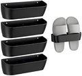 Wall Mount Shoe Rack 4 Pack Plastic Shoe Holders Storage Organizer by Unknown