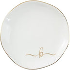 InnoBeta Jewelry Tray, Initial Ring Dish, Ceramic Trinket Dish, Letter B by InnoBeta