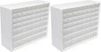 Akro-Mils 44-Drawer Plastic Drawer Storage Cabinet for Garage Organization, Bead Organizer, Building Bricks Storage, Teacher Toolbox, Makeup Organizer, 20-Inch W x 6-Inch D x 16-Inch H, 10144 White by Akro-Mils