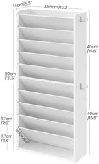 CHOEZON Wall File Organizer, 10-Tier Hanging Mail Organizer - Image 5