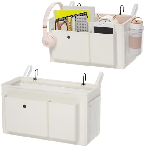 Bedside Caddy Bedside Storage Hanging Organizer for Bunk Dorm Bed Rail by Edudif