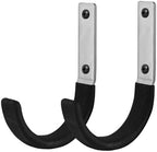Garage Storage Ladder Hanger 2 Pcs, Upgraded Hose Hanging Hooks, Yard Tool Hangers for Garage Wall, Shovel and Rake Holders, Heavy Duty Utility J-Hooks for Hanging Tools, Ladders, Bicycles by Nlmyt