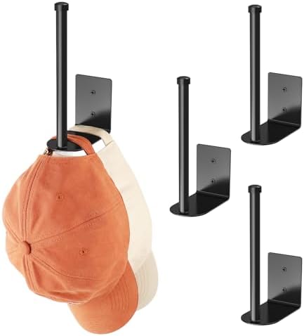 Durmmur Stainless Steel Hat Organizer, Hat Rack for Wall,Each Holds 15 Hats by Durmmur