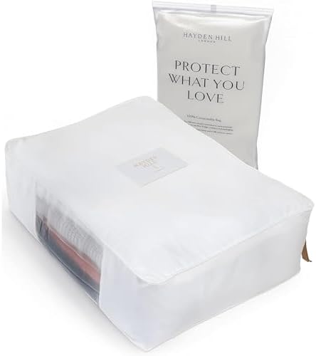 Hayden Hill Luxury Organic Cotton Sweater Storage Bag For Cashmere 18 Inch by HaydenHill