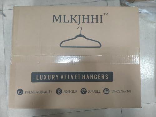 Black Velvet Hangers 20 Pack, Slim Space Saving Suit Hangers for Closet Organizer, Rotating Silver Hook, Non Slip Clothes Felt Hanger Heavy Duty for Coat,Shirt, Pants, Camisole, Dress - Image 3